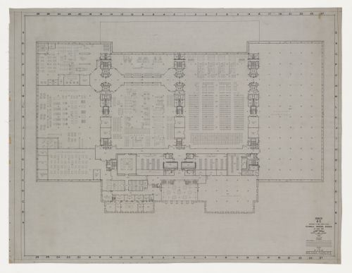 Plan, étage 2, Imprimerie Nationale du Canada, Hull, Québec, Canada