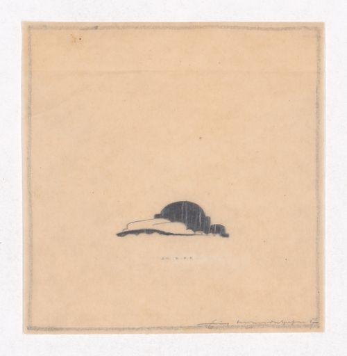 Early sketch for the Einstein Tower, Potsdam, Germany