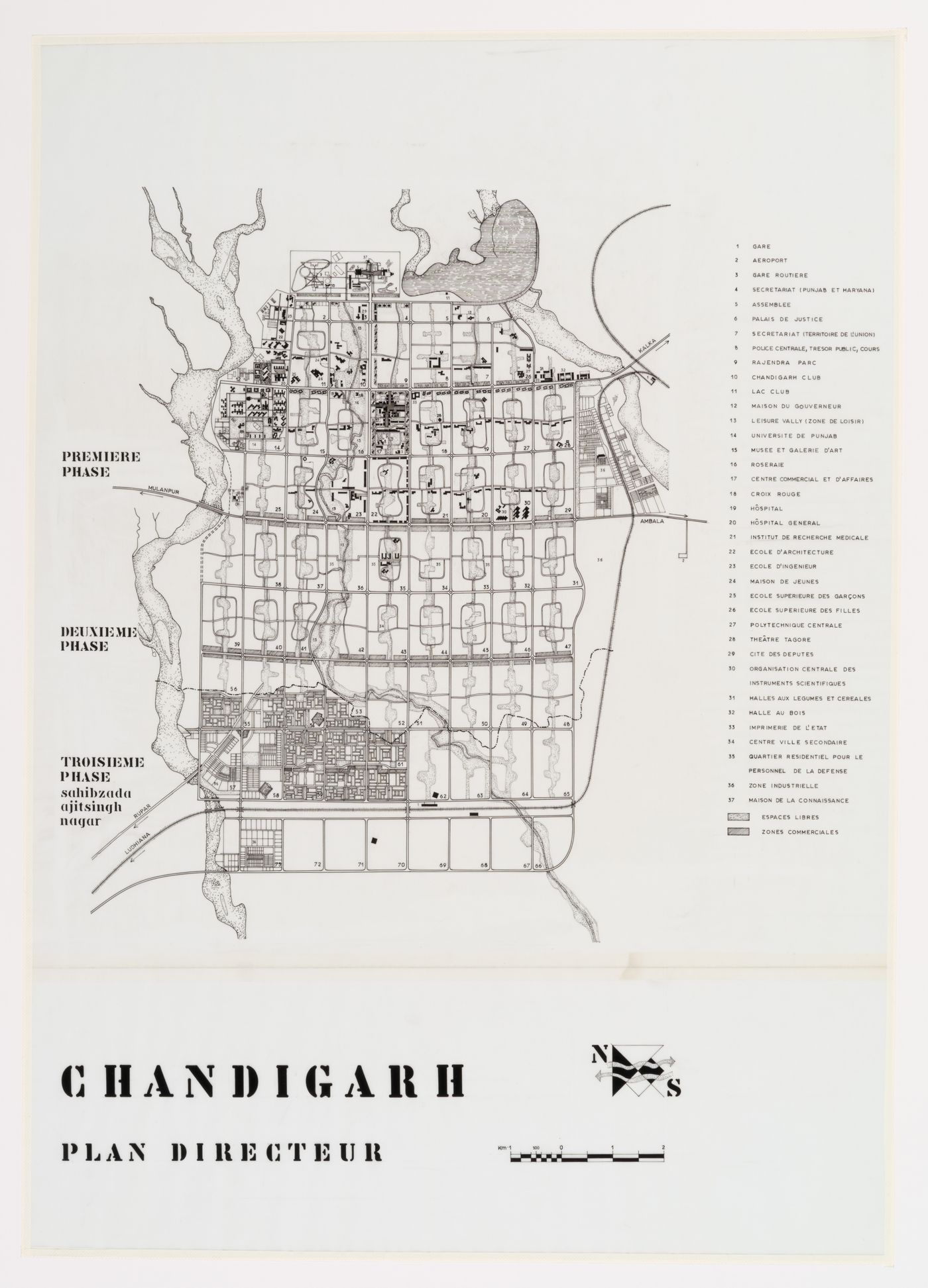 Master plan for Chandigarh, India