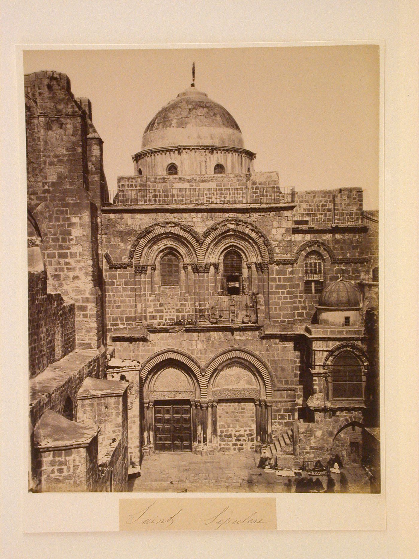 Façade of the Church of the Holy Sepulchre, Jerusalem, Palestine