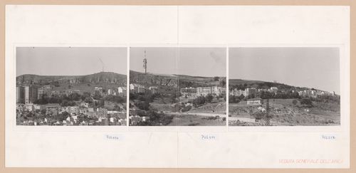 Distant panoramic view of the area for Parque Urbano, Salemi, Italy