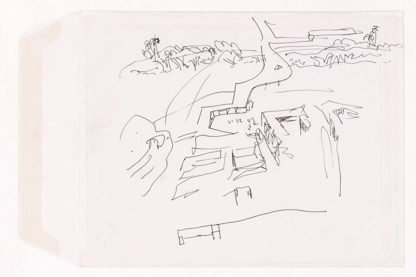 Sketch site plan for Estudo Urbanístico da Lagoinha, Belo Horizonte, Brazil