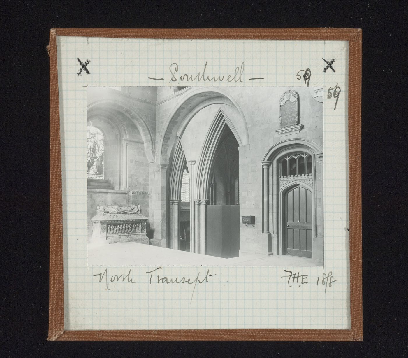 View of north transept of Southwell Minster, Southwell, Nottinghamshire, England