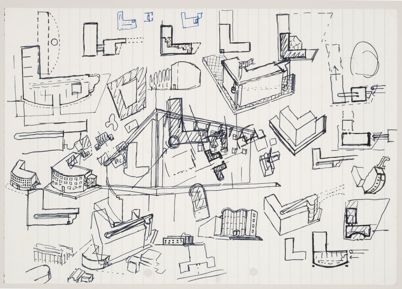 Wissenschaftszentrum, Berlin, Germany: conceptual sketches