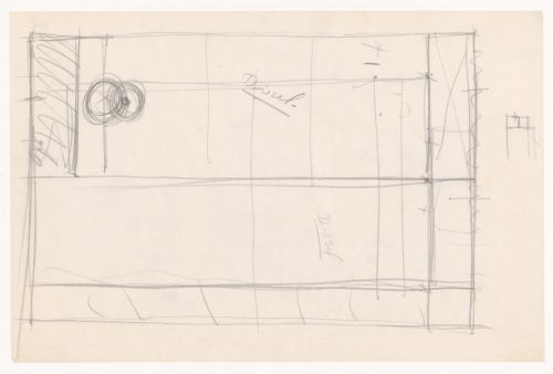 Sketch plan for a campus building for Illinois Institute of Technology