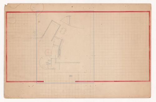 Court House with curved elements: Plan
