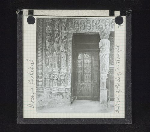 Interior view of porch of north transept of Cathédrale Saint-Etienne de Bourges, Bourges, France