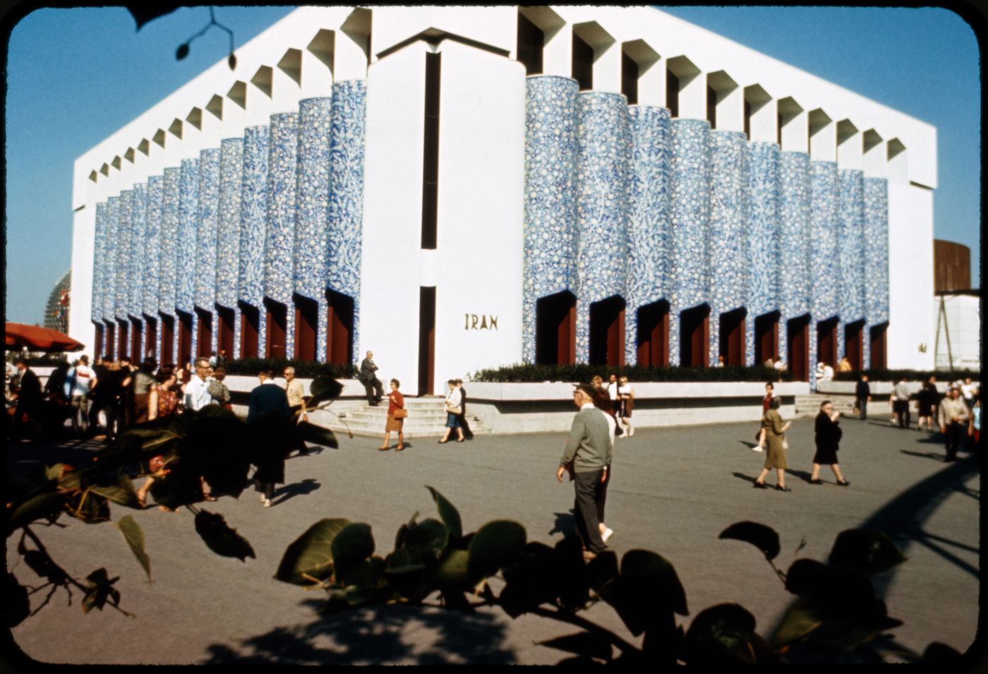View of the Pavilion of Iran, Expo 67, Montréal, Québec