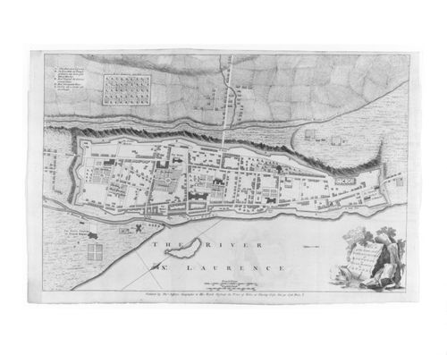 Annotated plan of Montréal