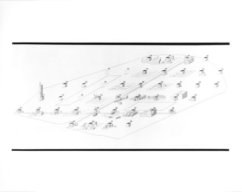 Parc de la Villette - Mechanical Villette axonometric