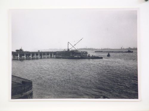 View of construction of a dock