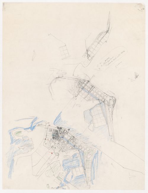 Sketch plan for Plano de Expansão da Cidade de Macau (Areia P. e Porto E.) [Macau City expansion plan], Macau, China