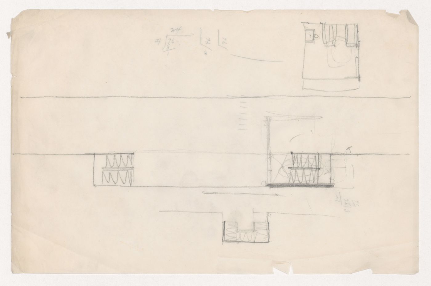 Sketch plans for Illinois Institute of Technology, possibly for an engineering building