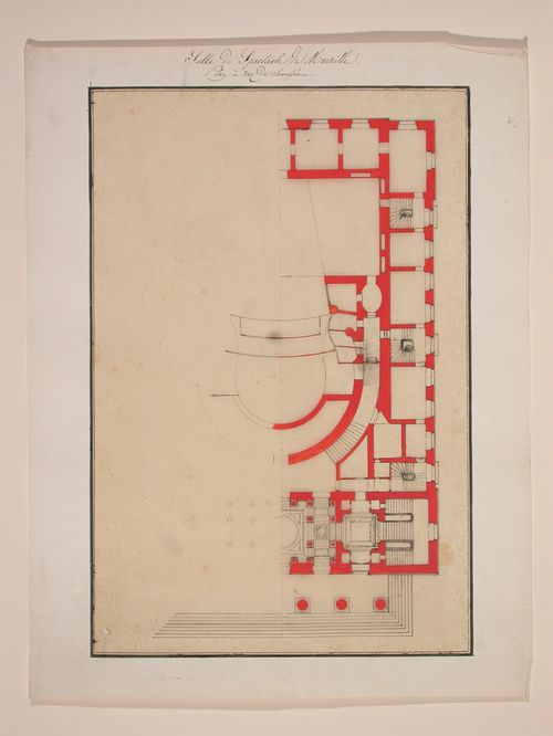 Plan, at level of the rez-de-chaussée, of the Grand Theatre de Marseille