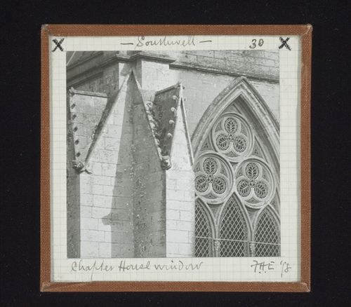 Exterior view of window of Chapter House, York Minster, York, North Yorkshire, England