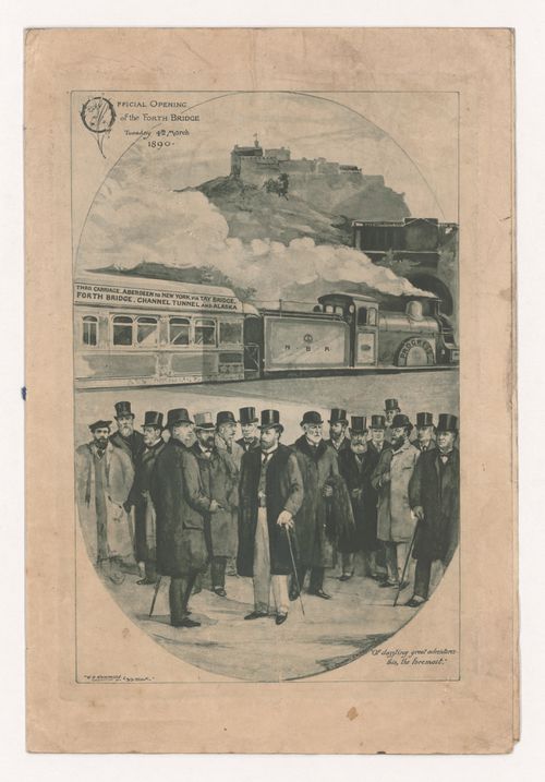 Programme for the official opening of the Forth Bridge