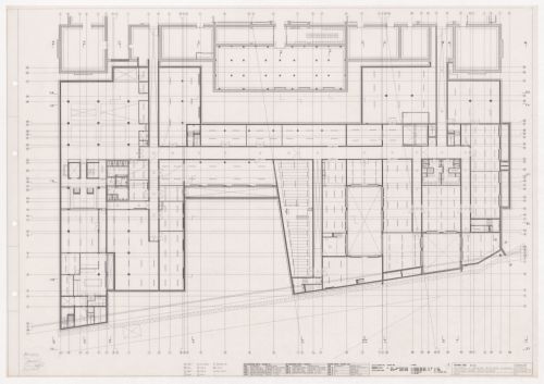 Level 00 plan for Renovação e extensão do Museu Stedelijk, Amsterdam, the Netherlands
