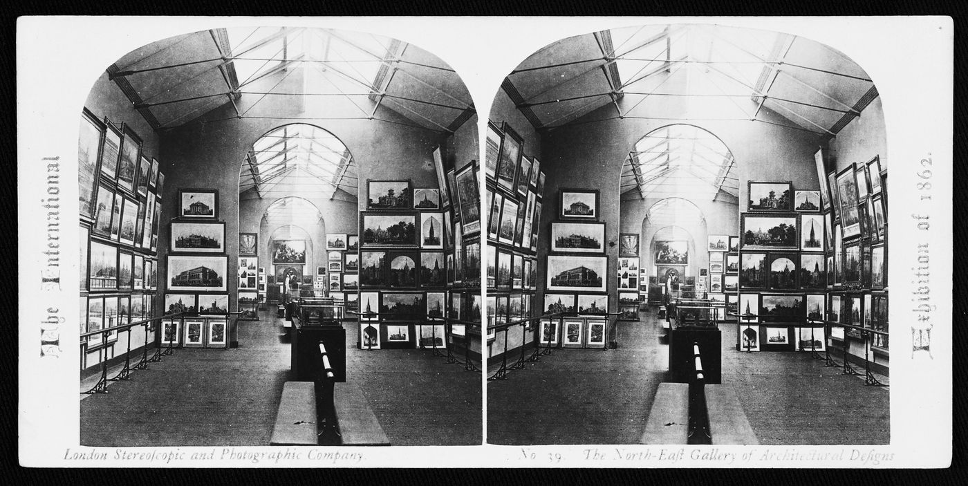 The Northeast Gallery of Architectural Designs at the International Exhibition of 1862, London