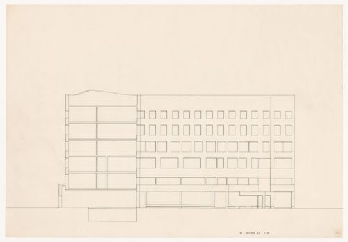 Section for Edificio de Apartamentos Bonjour Tristesse [Bonjour Tristesse residential complex], Block 121, Berlin, Germany