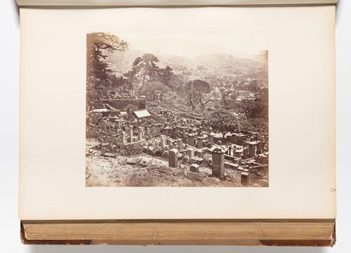 View of the cemetery within Shuntokuji Temple, Nagasaki, Japan