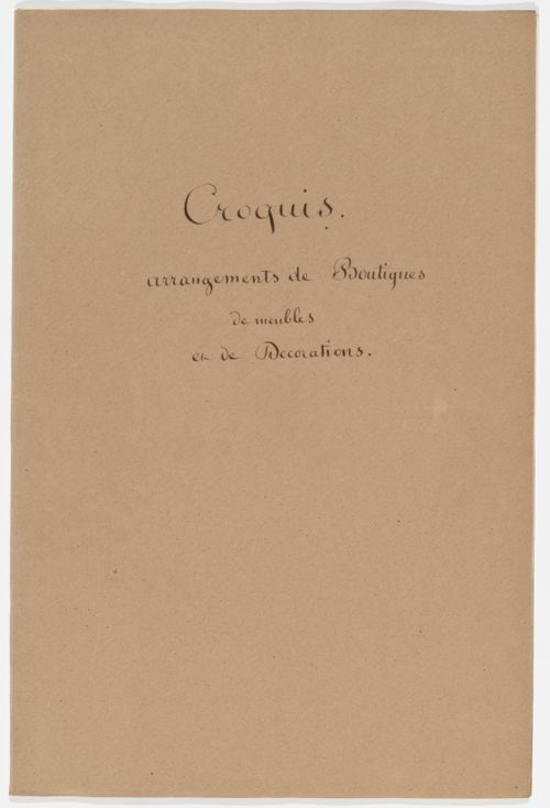 Four portfolios of drawings of Italian views, interior designs, Empire style furniture, military subjects, and other diverse subject matter