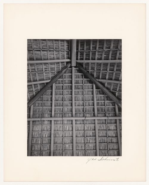 Detail of the ceiling of the Gepparo, Katsura Rikyu (also known as Katsura Imperial Villa), Kyoto, Japan