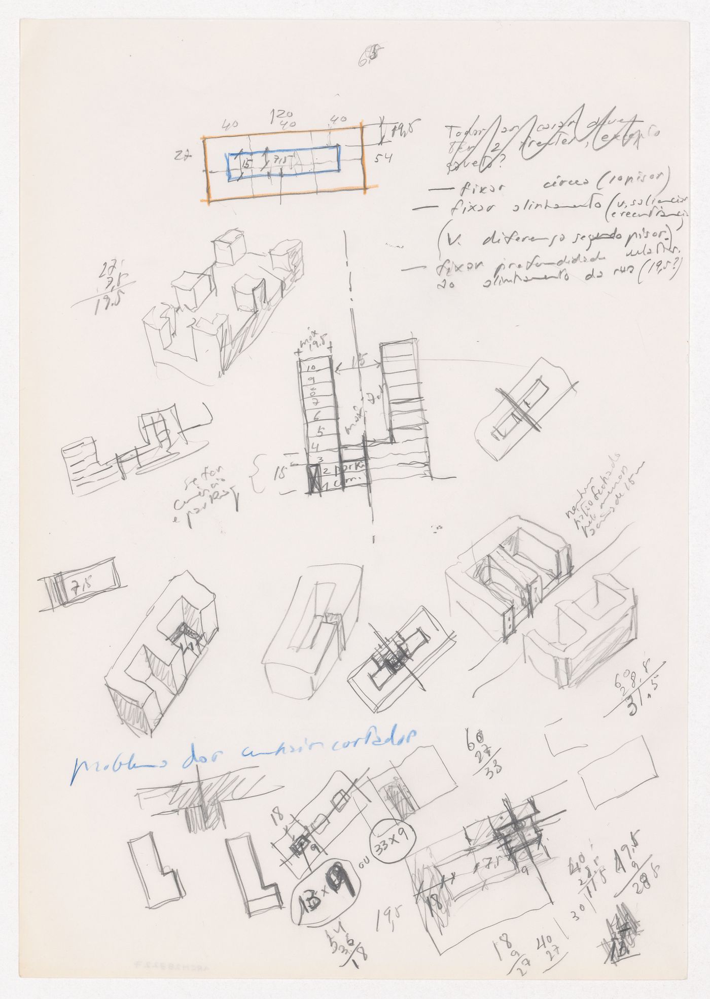 Sketches for Plano de Expansão da Cidade de Macau (Areia P. e Porto E.) [Macau City expansion plan], Macau, China