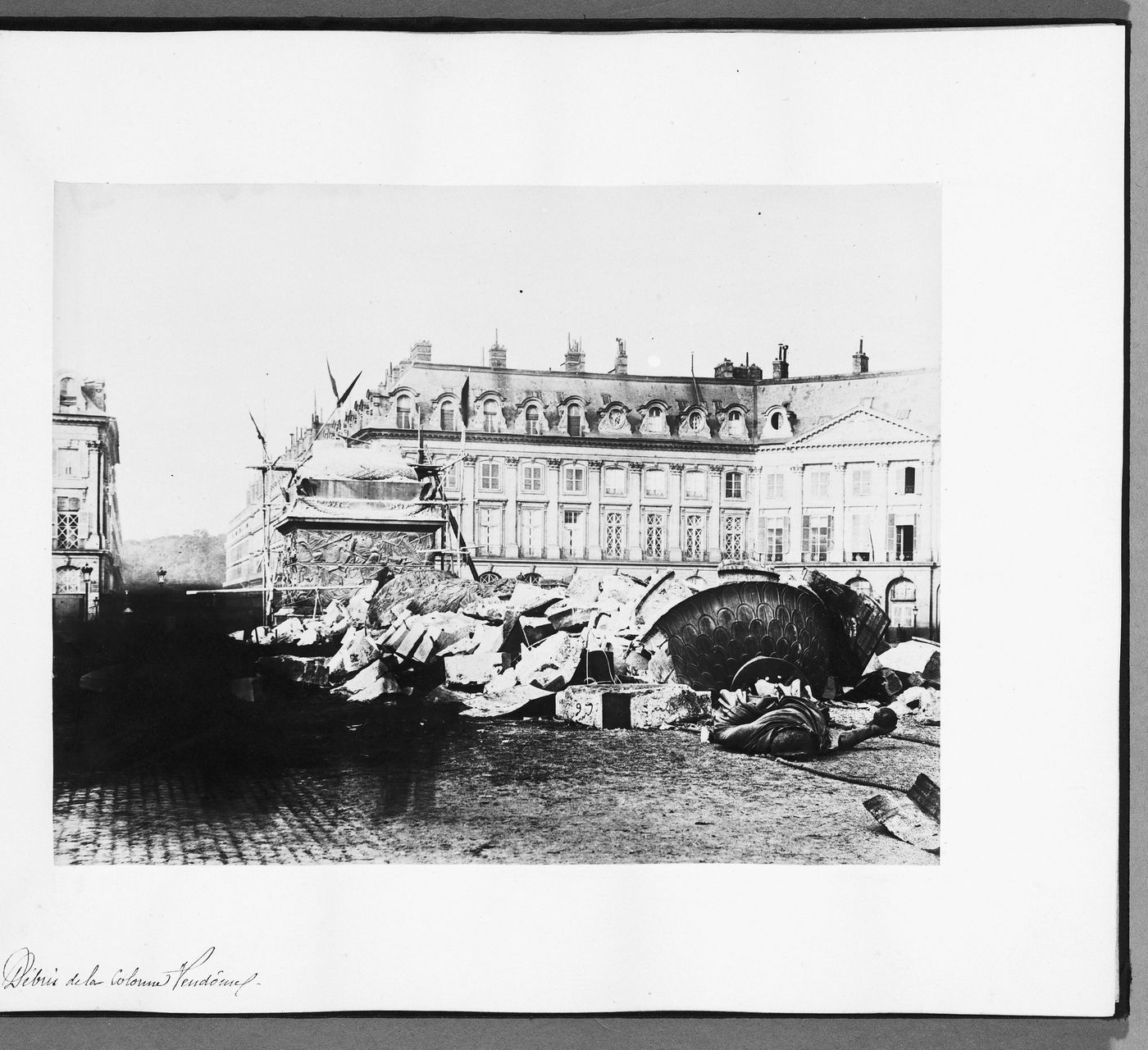 Plate from album ''Siege de Paris, 1870-1871''