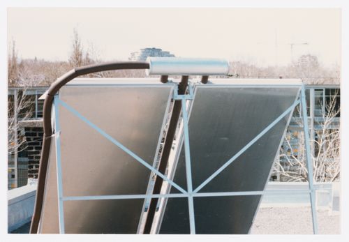 Vue rapprochée d'un panneau solaire
