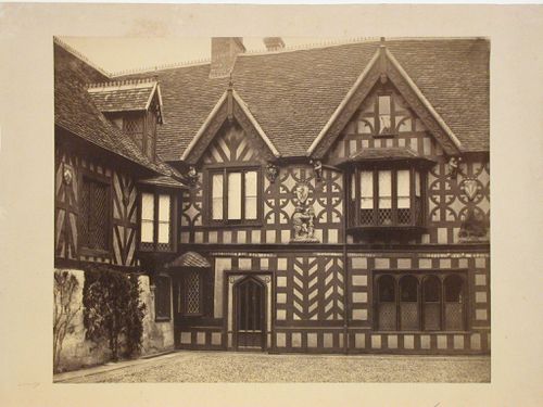 Leiceshire (or Leycester) Hospital, view from courtyard, Warwick, England
