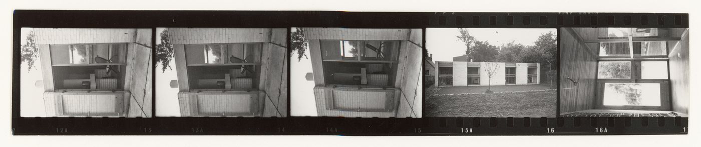 Exterior and interior views of House near Cowes, Isle of Wight, England