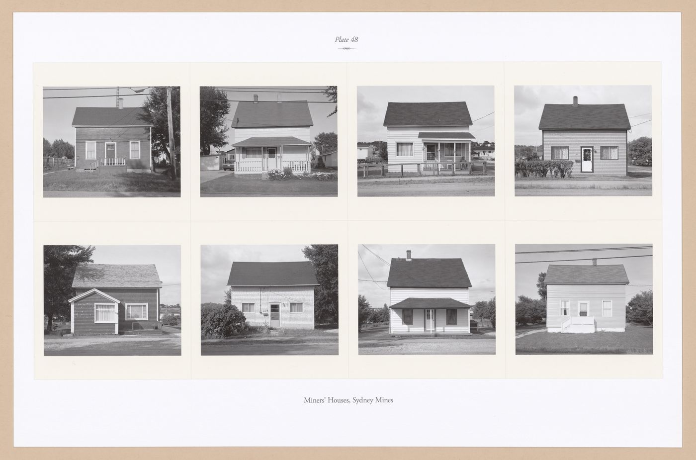 Plate 48: Miners` Houses, Sydney Mines, from the portfolio, A Nova Scotia Archive