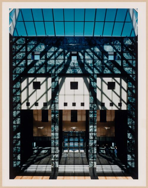 Interior view of the Great Hall, Mississauga Civic Centre, Mississauga, Ontario