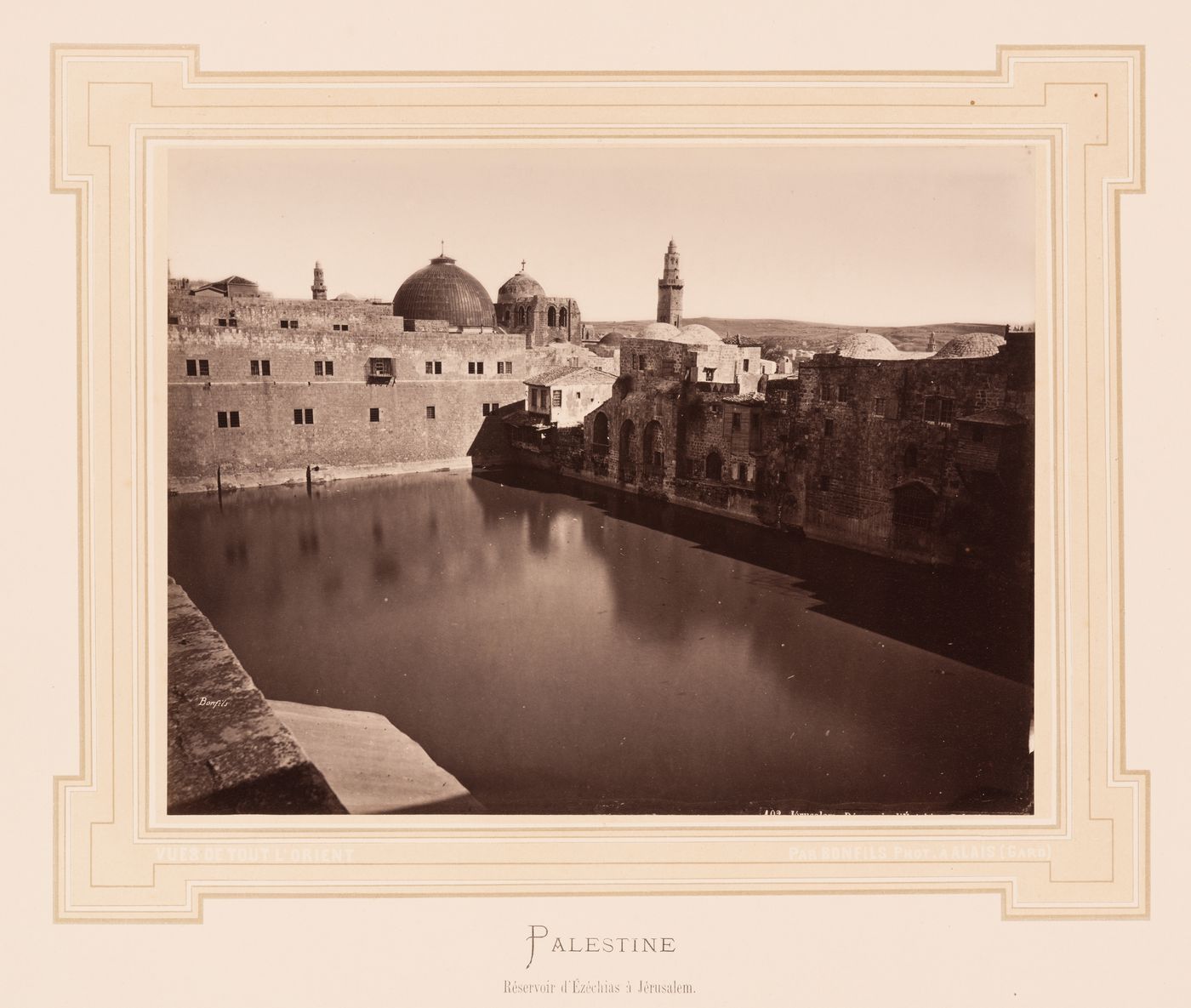 Reservoir d'Ezechias a Jerusalem