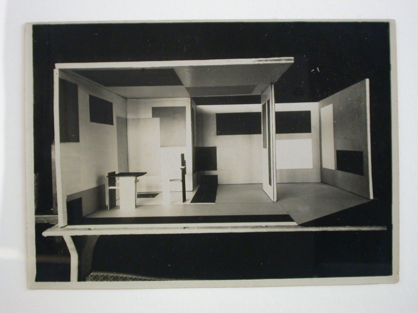 Photograph of the Spatial Colour Composition exhibition model for the Unjuried Art Show, Berlin, Germany