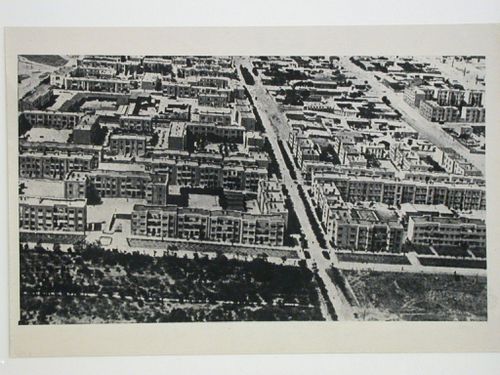 Aerial view of the Armenikend (Shaumian) settlement, Baku, Soviet Union (now in Azerbaijan)