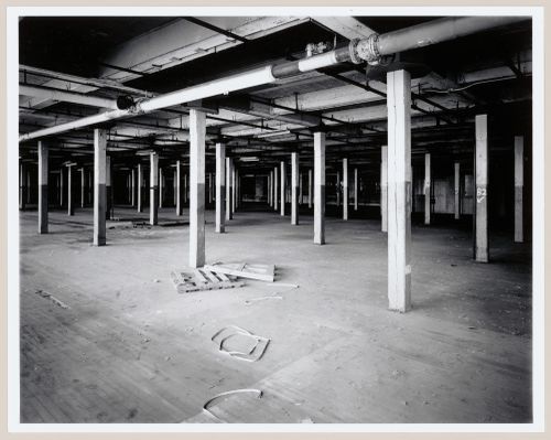 Interior view of the third floor of the Canadian Bag Company Building, Montréal, Québec