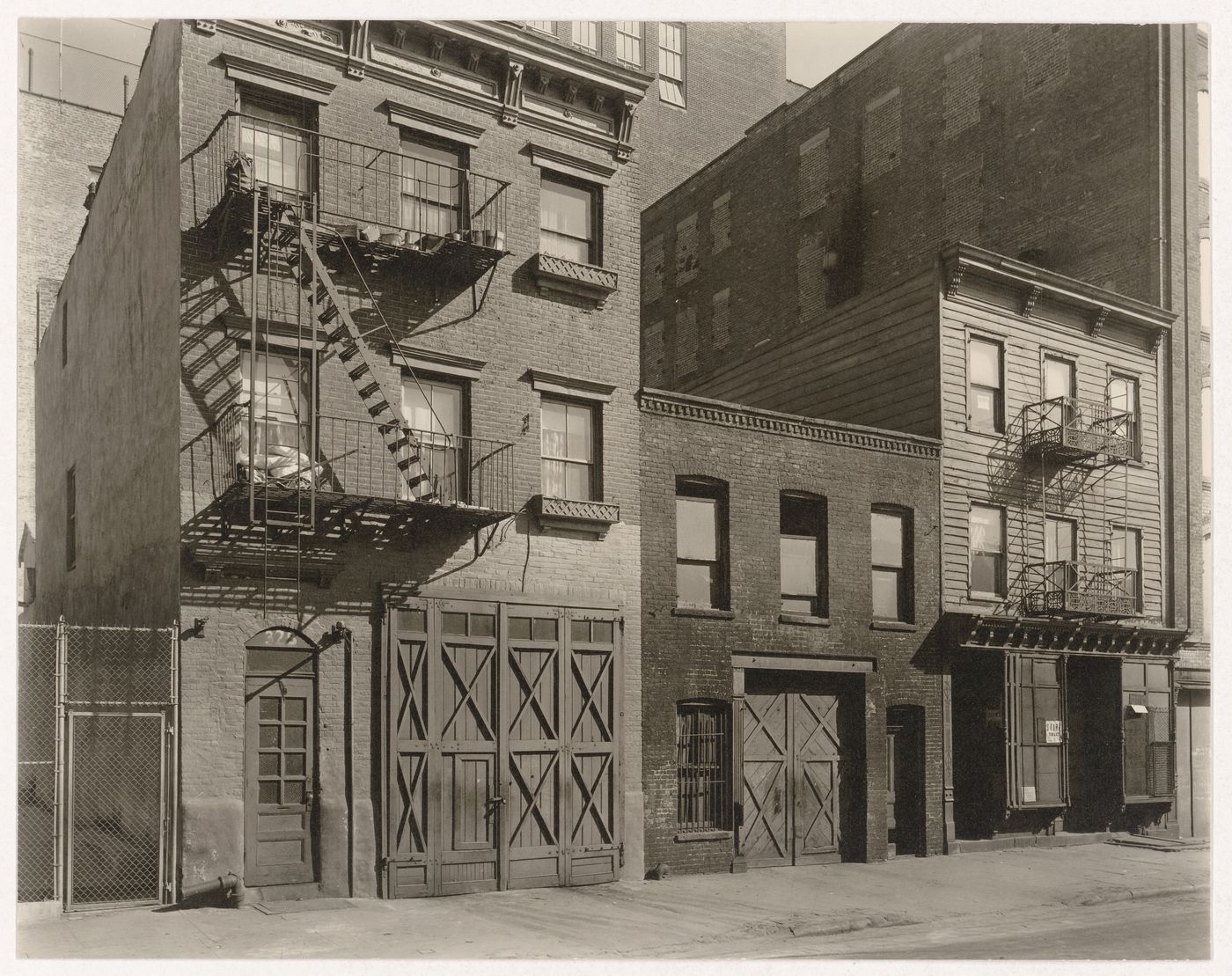 Façades of No. 328-334 Stanton Street, New York City, New York