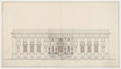 Élévation pour l'Annexe au Palais de Justice de Montréal, Montréal, Québec