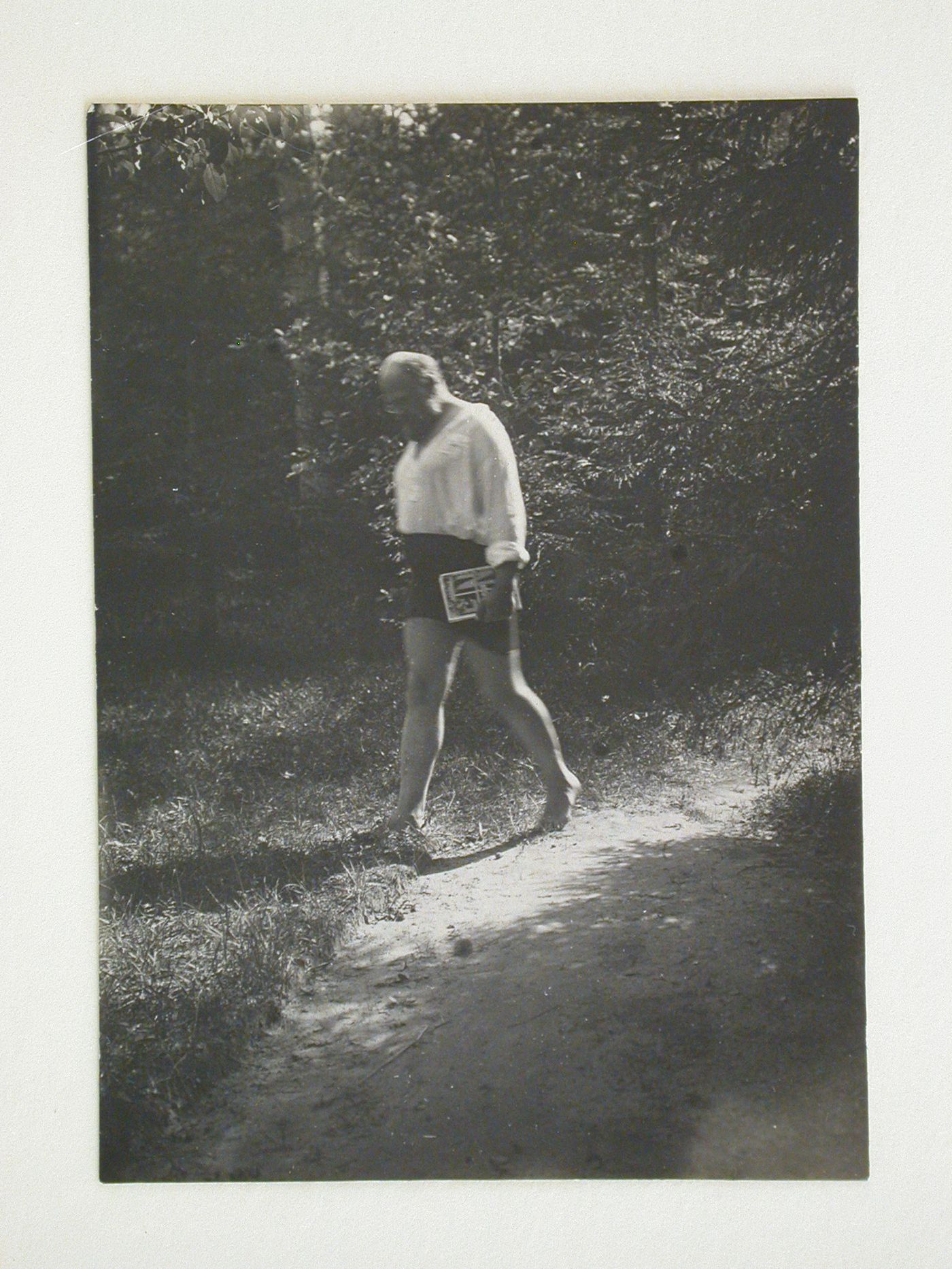 Portrait of Alexandr Vesnin carrying a book, Soviet Union