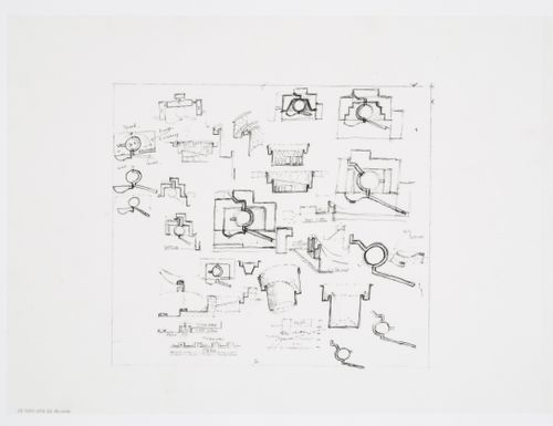 Staatsgalerie, Stuttgart, Germany: conceptual sketches