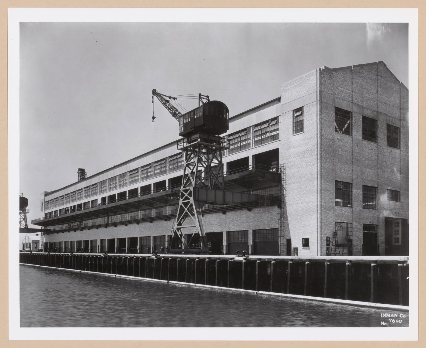 View of the north and west façades of the Assembly Building, Ford Motor Company Automobile Assembly Plant, Long Beach, California