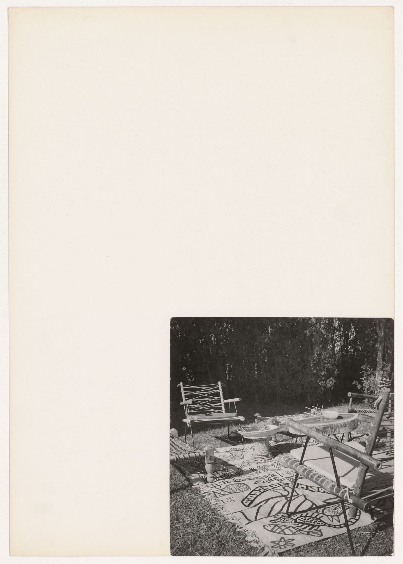 View of furniture designed by Pierre Jeanneret, Chandigarh, India