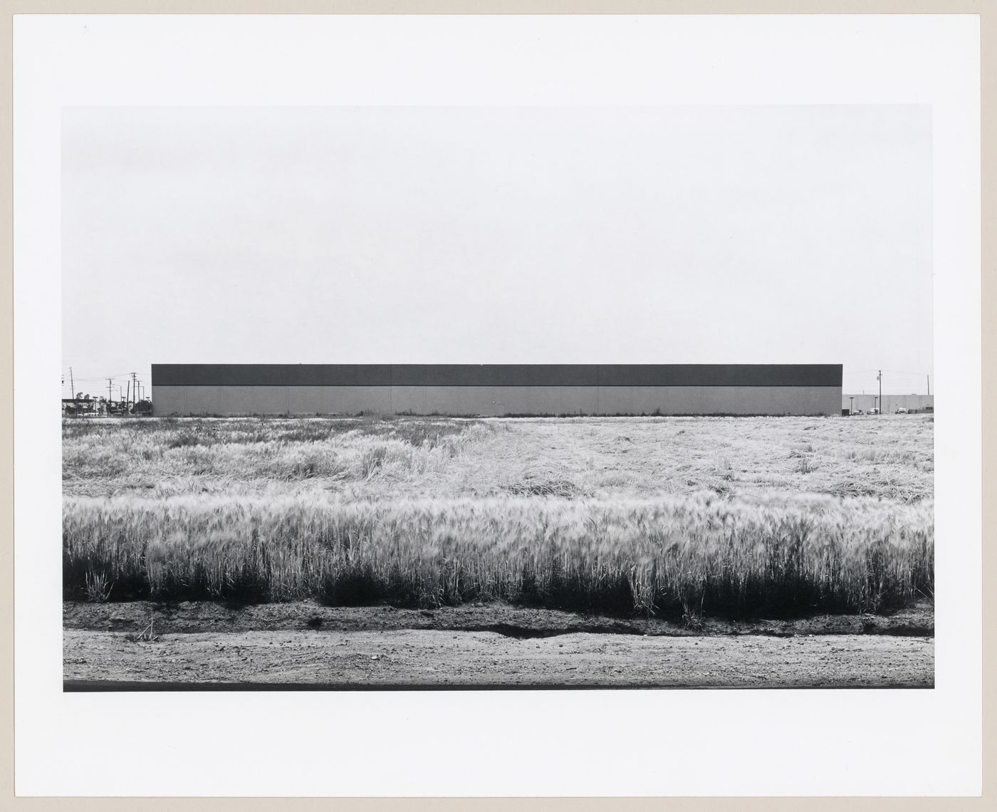 View of the east wall of Western Carpet Mills, 1231 Warner, Tustin, California, United States, from the series “The new Industrial Parks near Irvine, California”