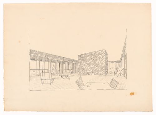 Perspective drawing for Casa en el campo, Partido de General Pueyrredón, Argentina