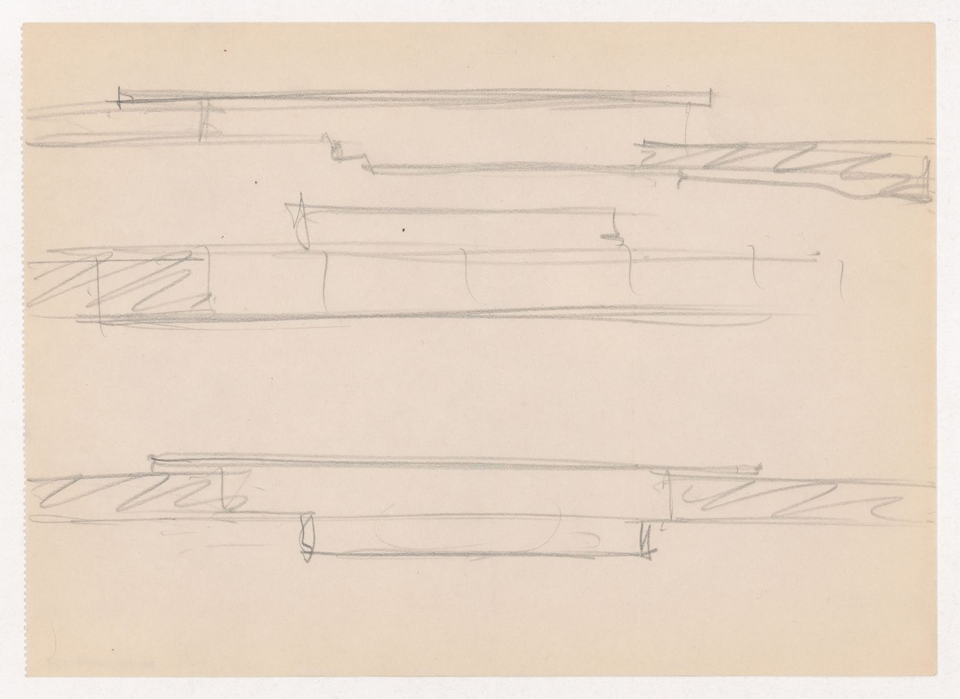 Sketch elevations for Museum for a Small City