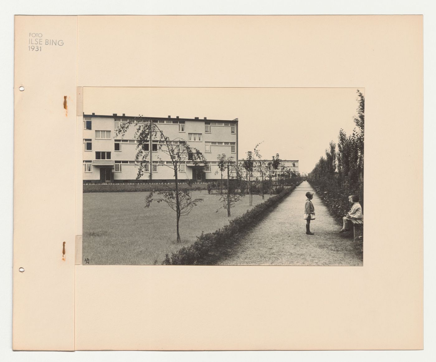 View of apartment houses probably in the Hellerhof Housing Estate, Frankfurt am Main, Germany