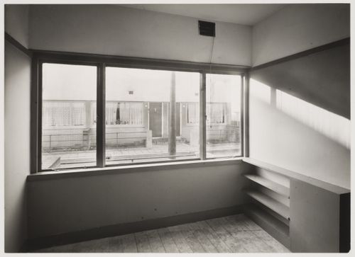 Interior view of a living room, Kiefhoek Housing Estate, Rotterdam, Netherlands