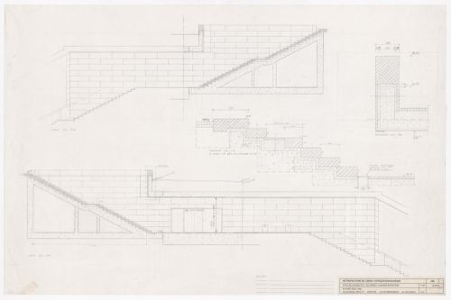 Interior elevations for Estação de Metropolitano Baixa Chiado, Lisbon, Portugal