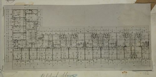 Plan of a tenement house in Kladno, Czechoslovakia (now Czech Republic)